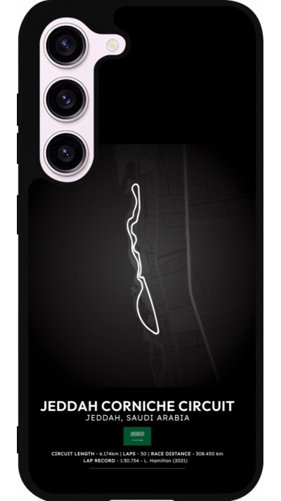 Samsung Galaxy S23 FE Case Hülle - Silikon schwarz F1 Track 2025 Saudi Arabia