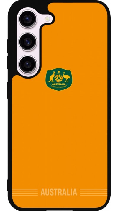 Samsung Galaxy S23 FE Case Hülle - Silikon schwarz Australien 2026 personalisierbares Fussballtrikot