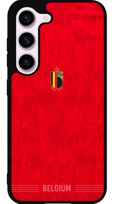 Samsung Galaxy S23 FE Case Hülle - Silikon schwarz Belgien 2026 personalisierbares Fussballtrikot