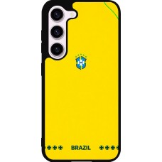 Samsung Galaxy S23 FE Case Hülle - Silikon schwarz Brasilien 2026 personalisierbares Fussballtrikot