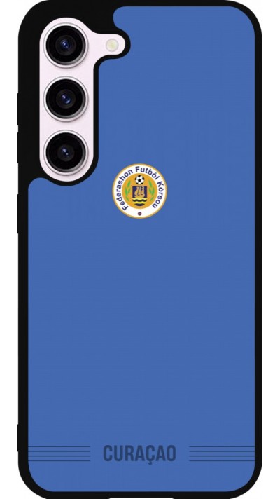 Samsung Galaxy S23 FE Case Hülle - Silikon schwarz Curaçao 2026 personalisierbares Fussballtrikot
