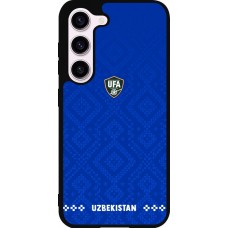 Samsung Galaxy S23 FE Case Hülle - Silikon schwarz Usbekistan 2026 personalisierbares Fussballtrikot