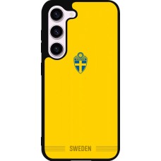 Samsung Galaxy S23 FE Case Hülle - Silikon schwarz Schweden 2026 personalisierbares Fussballtrikot