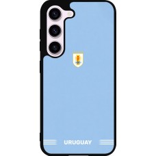 Samsung Galaxy S23 FE Case Hülle - Silikon schwarz Uruguay 2026 personalisierbares Fussballtrikot
