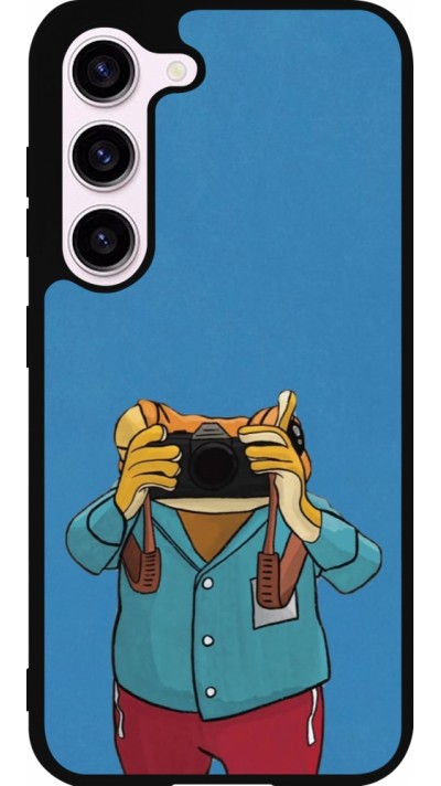 Samsung Galaxy S23 FE Case Hülle - Silikon schwarz Frog with camera DTMF