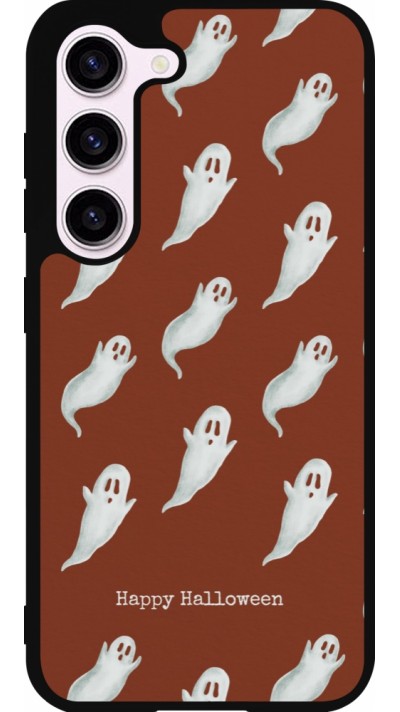 Samsung Galaxy S23 FE Case Hülle - Silikon schwarz Halloween 2025 Pattern of ghosts Samsung Galaxy S23 FE Case Hülle - Silikon schwarz Halloween 2025 Pattern of ghosts