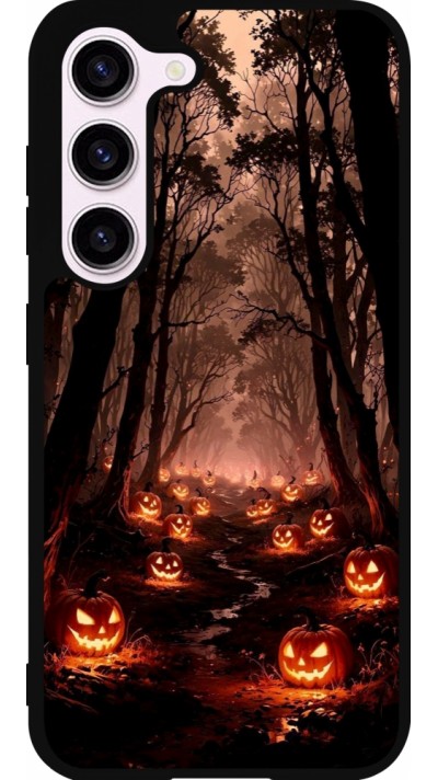 Samsung Galaxy S23 FE Case Hülle - Silikon schwarz Halloween 2025 Road of Terrifying Pumpkins Samsung Galaxy S23 FE Case Hülle - Silikon schwarz Halloween 2025 Road of Terrifying Pumpkins