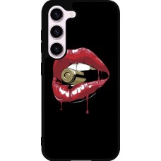 Samsung Galaxy S23 FE Case Hülle - Silikon schwarz Lips bullet
