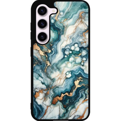 Samsung Galaxy S23 FE Case Hülle - Silikon schwarz Grüner Blauer Goldener Marmor