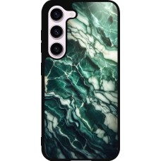 Samsung Galaxy S23 FE Case Hülle - Silikon schwarz Majestätischer grüner Marmor