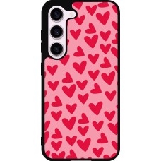 Samsung Galaxy S23 FE Case Hülle - Silikon schwarz Mom 2024 kleine Herzen