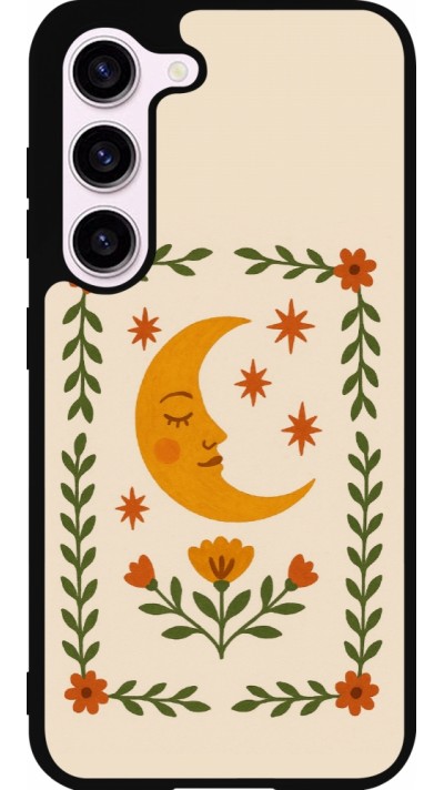 Samsung Galaxy S23 FE Case Hülle - Silikon schwarz Half moon stamp 2026
