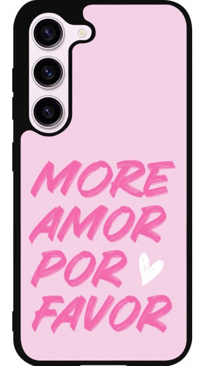 Coque Samsung Galaxy S23 FE - Silicone rigide noir More amor porfavor