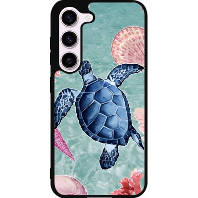 Samsung Galaxy S23 FE Case Hülle - Silikon schwarz Preppy Turtle