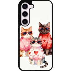 Samsung Galaxy S23 FE Case Hülle - Silikon schwarz Saint Valentines Day 26 Cat Love