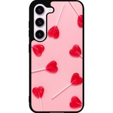 Samsung Galaxy S23 FE Case Hülle - Silikon schwarz Saint Valentines Day 26 Lollipop