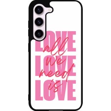 Samsung Galaxy S23 FE Case Hülle - Silikon schwarz Saint Valentines Day 26 Love all we need is