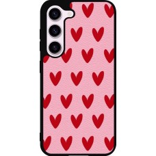 Samsung Galaxy S23 FE Case Hülle - Silikon schwarz Saint Valentines Day 26 Pattern heart
