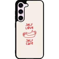 Samsung Galaxy S23 FE Case Hülle - Silikon schwarz Saint Valentines Day 26 Self love self care