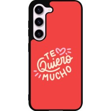 Samsung Galaxy S23 FE Case Hülle - Silikon schwarz Saint Valentines Day 26 Te quiero mucho