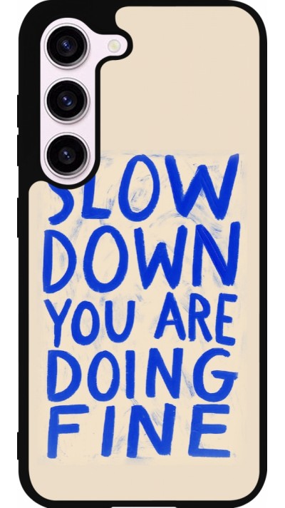 Samsung Galaxy S23 FE Case Hülle - Silikon schwarz Slow down 2026