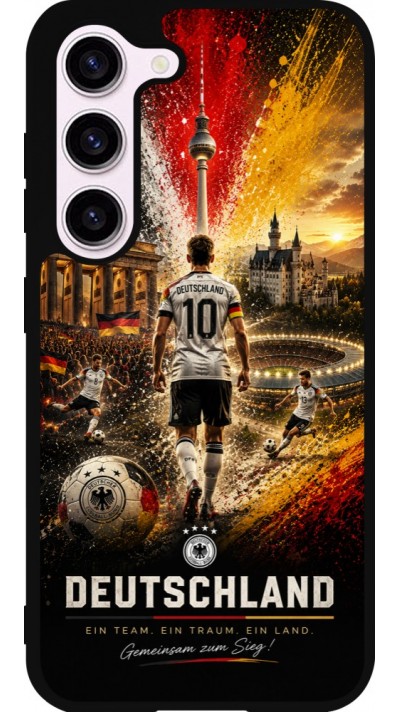Samsung Galaxy S23 FE Case Hülle - Silikon schwarz Fussball Deutschland splash 2026