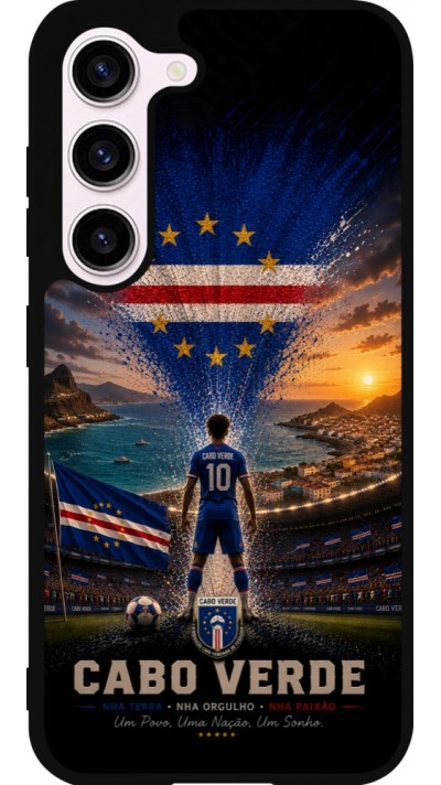 Samsung Galaxy S23 FE Case Hülle - Silikon schwarz Fussball Kap Verde splash 2026