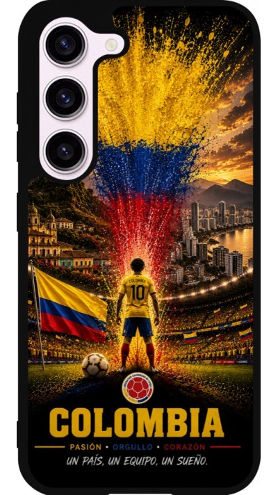 Samsung Galaxy S23 FE Case Hülle - Silikon schwarz Fussball Kolumbien splash 2026