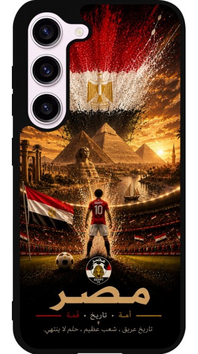 Samsung Galaxy S23 FE Case Hülle - Silikon schwarz Fussball Ägypten splash 2026
