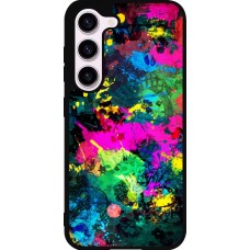 Samsung Galaxy S23 FE Case Hülle - Silikon schwarz Splash paint