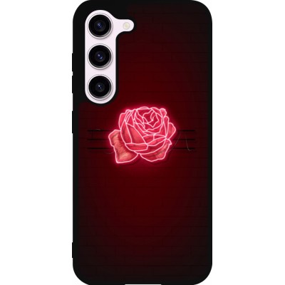 Samsung Galaxy S23 FE Case Hülle - Silikon schwarz Spring 23 neon rose