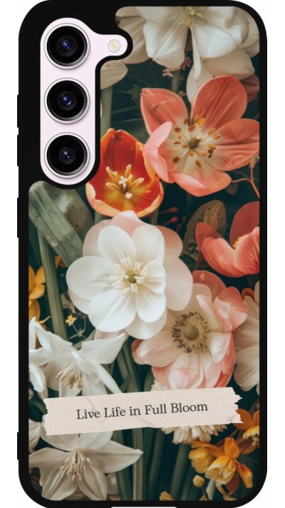 Samsung Galaxy S23 FE Case Hülle - Silikon schwarz Full Bloom 2026