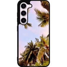 Samsung Galaxy S23 FE Case Hülle - Silikon schwarz Summer 2023 palm tree vibe
