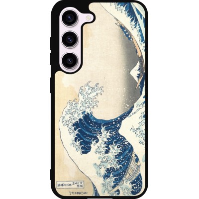 Samsung Galaxy S23 FE Case Hülle - Silikon schwarz Kunstbild - Die große Welle vor Kanagawa - Hokusai