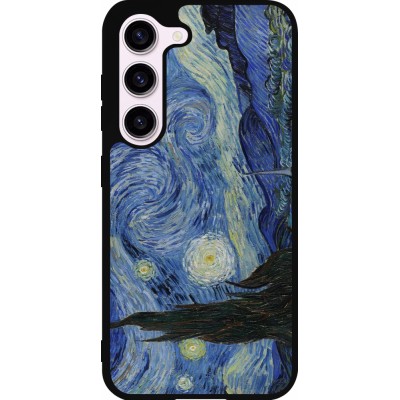 Samsung Galaxy S23 FE Case Hülle - Silikon schwarz Kunstbild - Sternennacht - Van Gogh