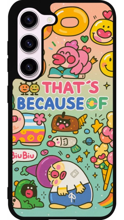 Samsung Galaxy S23 FE Case Hülle - Silikon schwarz Thats beacause of