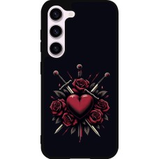 Samsung Galaxy S23 FE Case Hülle - Silikon schwarz Valentine 2024 gothic love