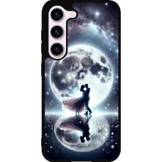 Samsung Galaxy S23 FE Case Hülle - Silikon schwarz Valentin 2024 Liebe unter dem Mond