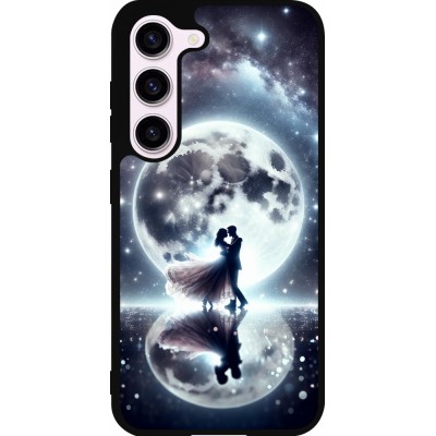 Samsung Galaxy S23 FE Case Hülle - Silikon schwarz Valentin 2024 Liebe unter dem Mond