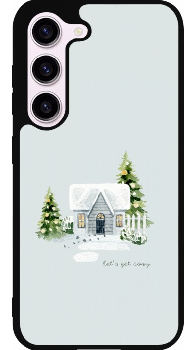Samsung Galaxy S23 FE Case Hülle - Silikon schwarz Winter 25 Cosy House