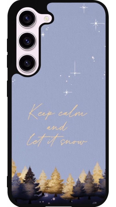 Samsung Galaxy S23 FE Case Hülle - Silikon schwarz Winter 25 Winter illustration of trees