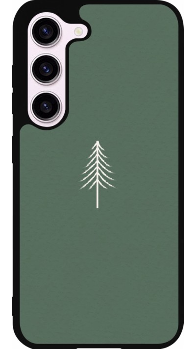 Coque Samsung Galaxy S23 FE - Silicone rigide noir Christmas 22 minimalist tree