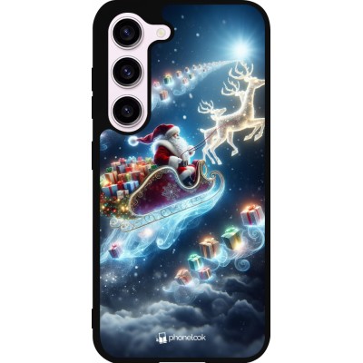 Samsung Galaxy S23 FE Case Hülle - Silikon schwarz Weihnachten 2023 Verzauberter Weihnachtsmann