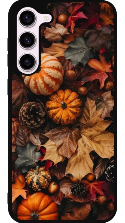 Coque Samsung Galaxy S23+ - Silicone rigide noir Autumn 25 Pumpkin