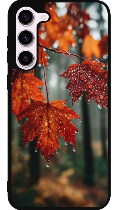 Coque Samsung Galaxy S23+ - Silicone rigide noir Autumn 25 Rain