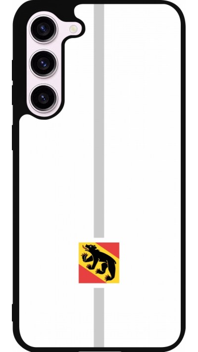 Samsung Galaxy S23+ Case Hülle - Silikon schwarz Kanton BE weiss
