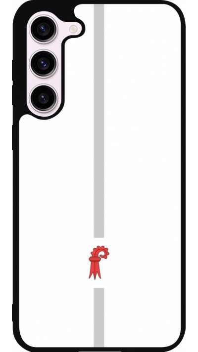 Samsung Galaxy S23+ Case Hülle - Silikon schwarz Kanton BL weiss