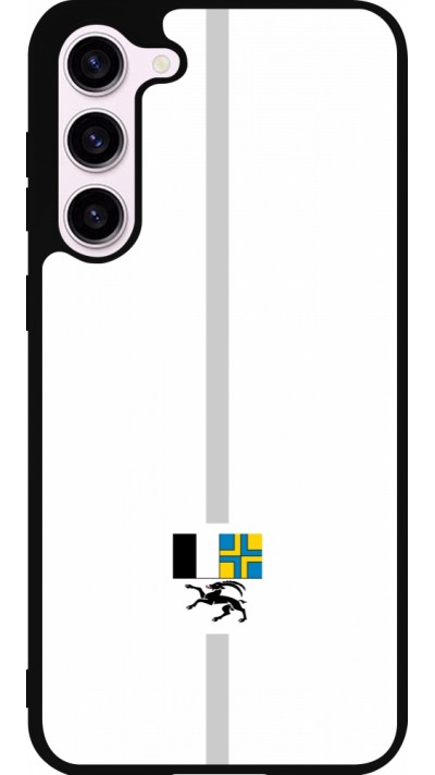 Samsung Galaxy S23+ Case Hülle - Silikon schwarz Kanton GR weiss