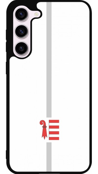 Samsung Galaxy S23+ Case Hülle - Silikon schwarz Kanton JU weiss