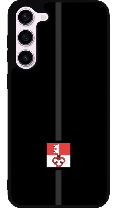 Samsung Galaxy S23+ Case Hülle - Silikon schwarz Kanton OW schwarz